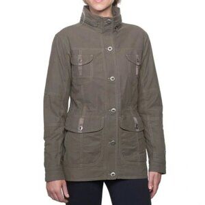 Kuhl Women Rekon Jacket Sz S Hiking Utility Hood Pockets Casual Military